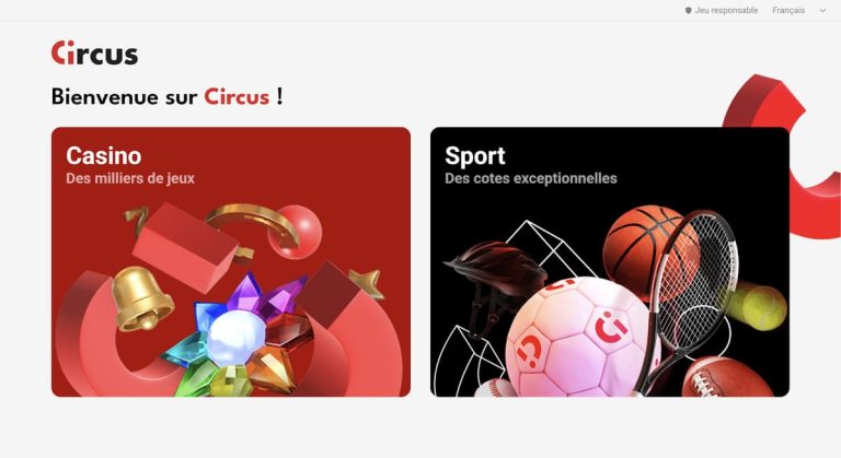 Circus Casino menu