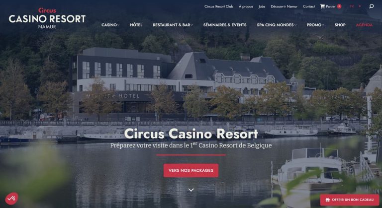 Circus Casino page accueil