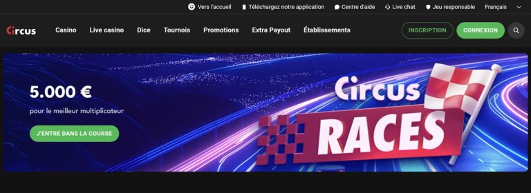 Circus Casino tournois