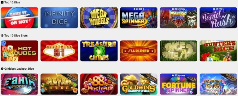 Circus Casino jeux dés